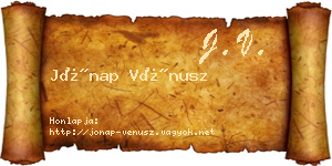 Jónap Vénusz névjegykártya